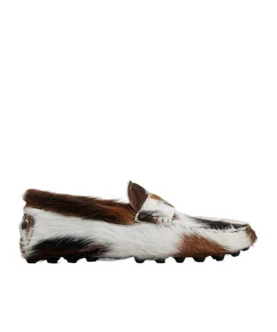 Tod's Multi-colour Calf-hair Loafers In Multicolor