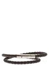 Tod's Mycolors Leather Bracelet In Black