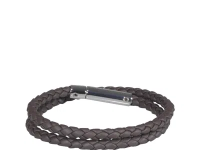 Tod's Mycolors Leather Bracelet In Brown