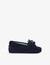 Tod's Tods Navy Gommino Lace-up Suede Driving Shoes 0-12 Months In Navy