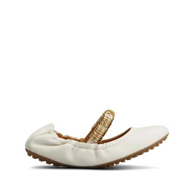 Tod's Dee Ballerina Shoes In Beige