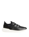 Tod's No Code Tod's No_code Man Sneakers Black Size 9 Calfskin, Textile Fibers, Ovine Leather
