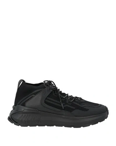 Tod's No Code Tod's No_code Man Sneakers Black Size 12.5 Leather, Textile Fibers