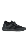 TOD'S NO CODE TOD'S NO_CODE MAN SNEAKERS BLACK SIZE 9 TEXTILE FIBERS, LEATHER