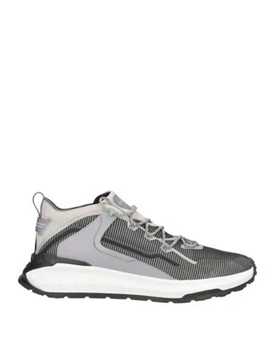 Tod's No Code Tod's No_code Man Sneakers Grey Size 9 Soft Leather, Textile Fibers In Gray