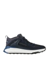 Tod's No Code Tod's No_code Man Sneakers Military Green Size 9 Soft Leather, Textile Fibers In Blue