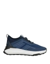 Tod's No Code Tod's No_code Man Sneakers Navy Size 8 Soft Leather, Textile Fibers In Navy Blue