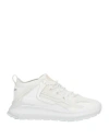 Tod's No Code Tod's No_code Man Sneakers White Size 8.5 Soft Leather, Textile Fibers In White