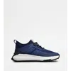 Tod's No_code J In Technical Fabric And Leather In Blue