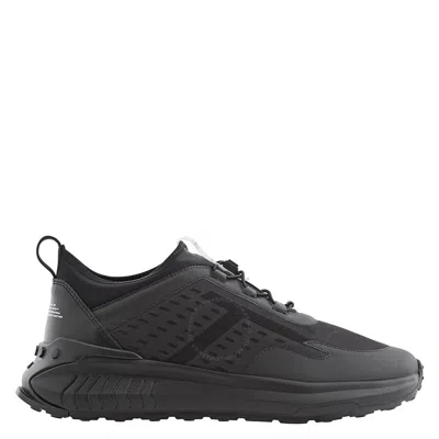 Tod's Tods No_code J Men's Dark Tar Low Top Sneakers In Black