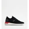 Tod's No_code Knit In Technical Fabric And Leather In Multi