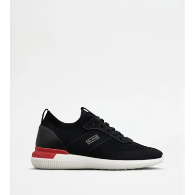 Tod's No_code Knit In Technical Fabric And Leather In Multi
