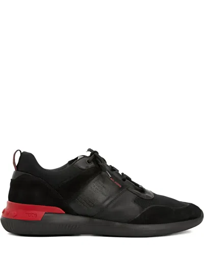 Tod's No_code Leather Suede Sneakers In Black