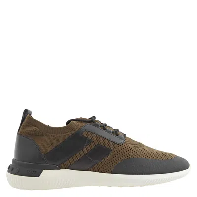 Tod's Tods No_code_02 Knit High Tech Fabric Sneakers In Brown