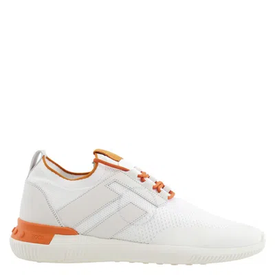 Tod's Tods No_code_02 Knit High Tech Fabric Sneakers In White