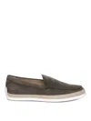 Tod's Slip-on Moccasin In Nubuck In Green