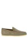 Tod's Taupe Slip On Loafers