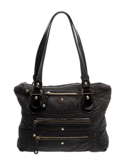 Pre-owned Tod's Nylon Shoulder Bag In Black