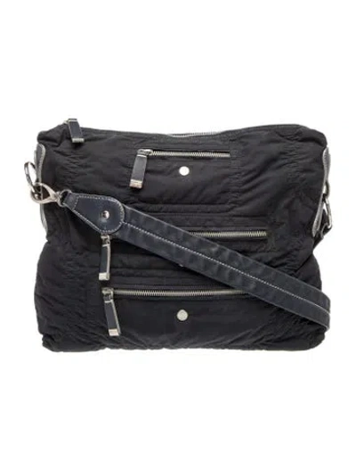 Pre-owned Tod's Nylon Shoulder Bag In Black