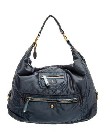 Pre-owned Tod's Nylon Shoulder Bag In Blue
