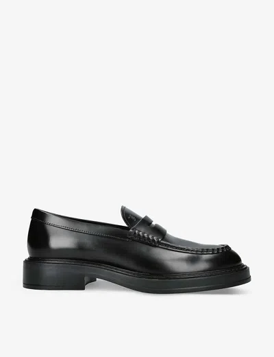 Tod's Leather Loafer In Black