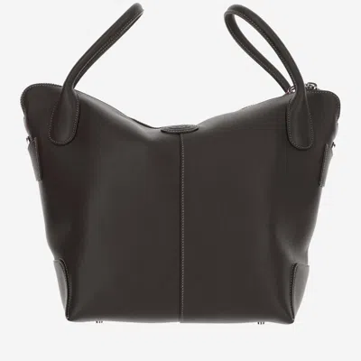 Tod's Of Medium Leather Swing Bag In Black