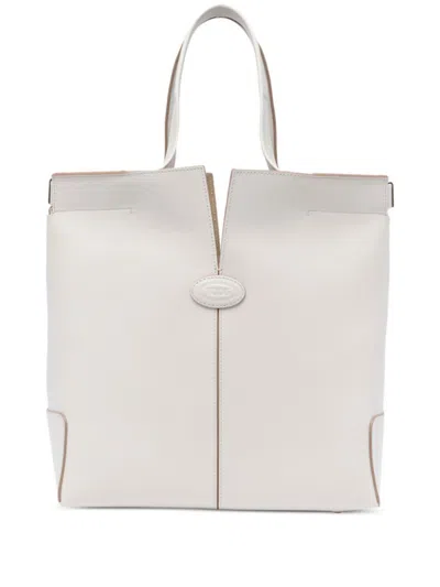 TOD'S OFF WHITE DI BAG FOLIO SMALL TTOTE BAG