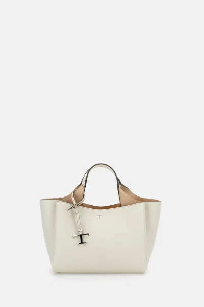 Tod's Off White Leather Mini Tote