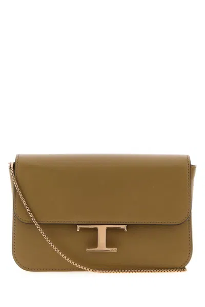 Tod's Olive T-timeless Crossbody Bag In Green