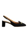 Tod's Leather Slingback Pumps In Black