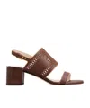 Tod's Heeled Sandals In Brown