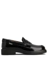 Tod's Woman Loafers Dark Green Size 7.5 Leather In Black