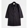 Tod's Over Coat In Wool In Black