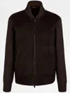Tod's Panelled Bomber Jacket In Brown