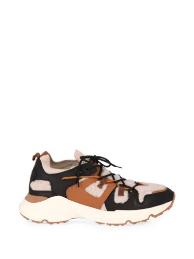 Tod's Panelled Chunky-sole Sneakers In Multi