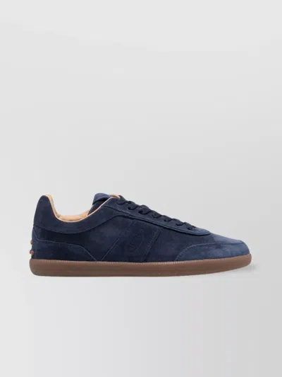 TOD'S PANELLED LEATHER SNEAKERS RUBBER SOLE