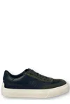 Tod's Tods Men's Light Ink Leather Sport Leggero T Logo Sneakers In Black, Green