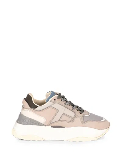 Tod's Panelled Logo-motif Sneakers In Neutral