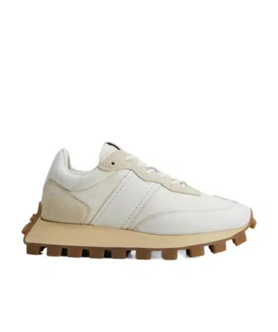 Tod's Panelled Low-top Sneakers In Nude