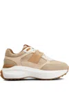 Tod's Panelled Sneakers In Brown
