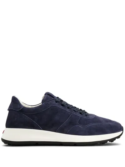 Tod's Red Dot Sneakers In Pashmy Suede In Blue
