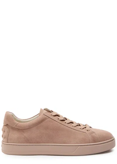 Tod's Tods Panelled Suede Sneakers In Pink