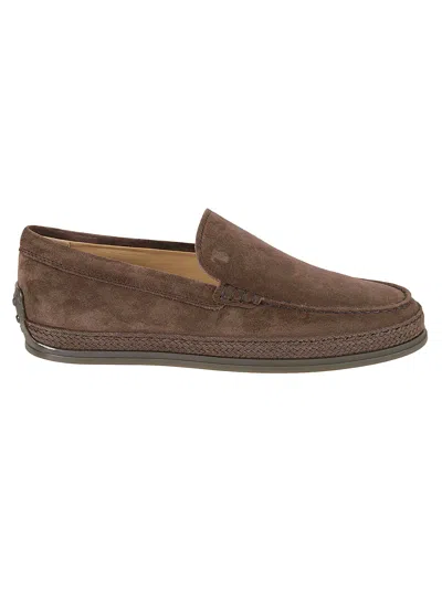 Tod's Pantofola Loafers In Black