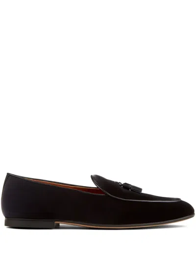 Tod's Pantofola Nappine Cuoio 38k Suede Loafers In Brown