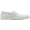 Tod's Tods Pantofola Slip-on Loafers In White Leather In White