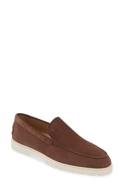 Tod's Brown Suede Loafers