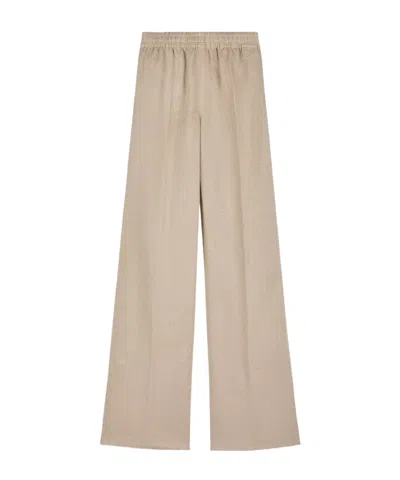 Tod's Pants In Linen In Beige