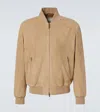 Tod's Bomber Jacket In Technical Fabric In Sabbia
