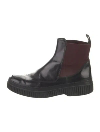 Pre-owned Tod's Patent Leather Chelsea Boots In Multi