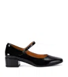 Tod's Almond Toe Block Heel Gold Hardware Pumps In Black